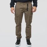 REBASE CARGO RIBBED LEGBAND TROUSERS - Image 8