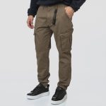 REBASE CARGO RIBBED LEGBAND TROUSERS - Image 9