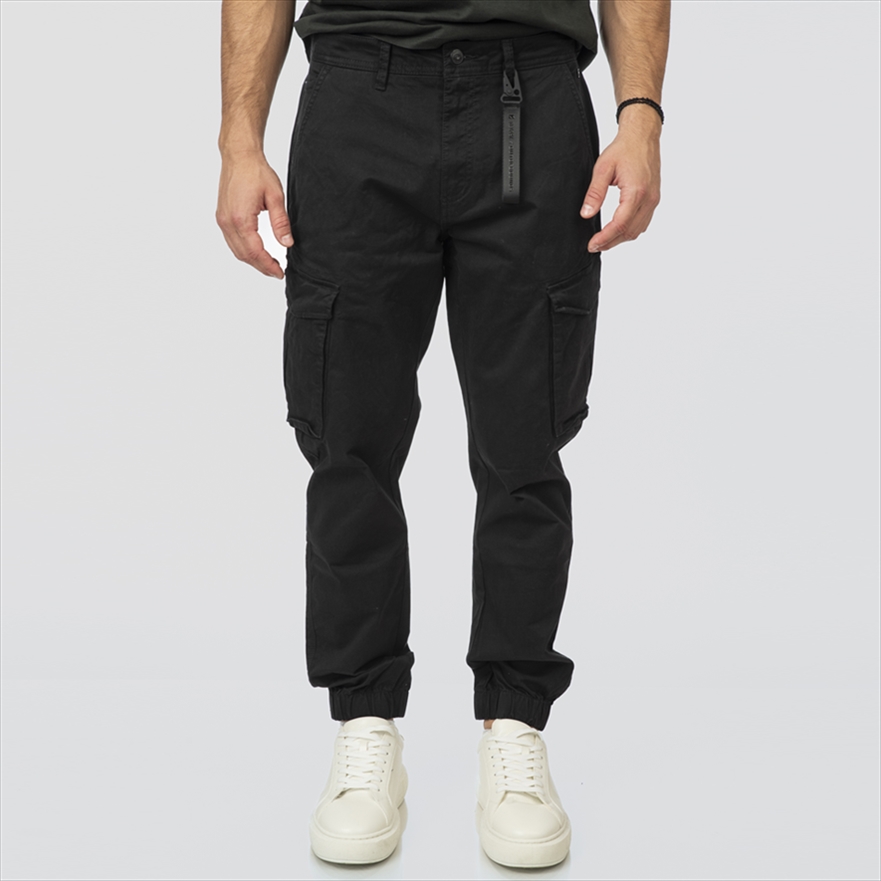 REBASE CARGO RIBBED LEGBAND TROUSERS