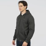 REBASE  ZIP THROUGH LOGO HOODIE - Image 9
