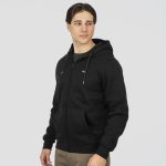 REBASE  ZIP THROUGH LOGO HOODIE - Image 4