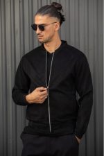 HENRY SUEDE LEATHER LIGHTWEIGHT CARDIGAN - Image 7