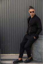 HENRY SUEDE LEATHER LIGHTWEIGHT CARDIGAN - Image 9