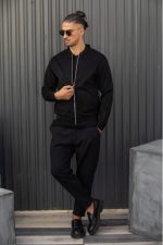 HENRY SUEDE LEATHER LIGHTWEIGHT CARDIGAN - Image 10