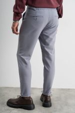 STEFAN ELASTIC SLIM FIT PLEATS TROUSERS - Image 15