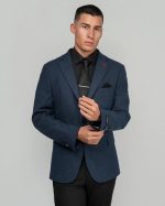 DEZIGN MELANGE TEXTURED BLAZER - Image 2