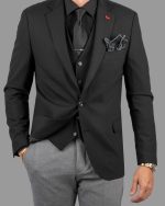DZINE PIQUE TEXTURED BLAZER - Image 2