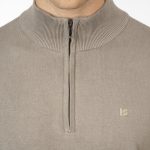 HIGH NECK KNITWEAR WITH 1/4 ZIP - Image 5