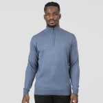 HIGH NECK KNITWEAR WITH 1/4 ZIP - Image 7