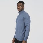 HIGH NECK KNITWEAR WITH 1/4 ZIP - Image 9