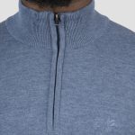 HIGH NECK KNITWEAR WITH 1/4 ZIP - Image 10