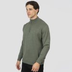 HIGH NECK KNITWEAR WITH 1/4 ZIP - Image 13
