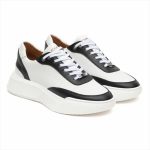 MAXIM LEATHER LOW TOP CHUNKY SNEAKERS