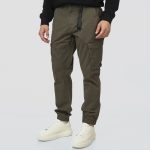 REBASE CARGO RIBBED LEGBAND TROUSERS - Image 14