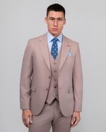 DEZIGN 3PIECE SLIM FIT SUIT IN PATTERNED - Image 2