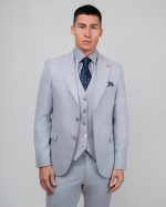 DEZIGN 3PIECE SLIM FIT SUIT IN PATTERNED - Image 3