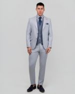 DEZIGN 3PIECE SLIM FIT SUIT IN PATTERNED - Image 4