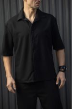 HENRY S/S EASYWEAR LAPEL UP COLLAR SHIRT - Image 2