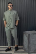 HENRY PIQUE STAND UP COLLAR SHIRT - Image 4