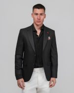 DZINE PIQUE TEXTURED BLAZER - Image 2