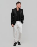 DZINE PIQUE TEXTURED BLAZER - Image 3