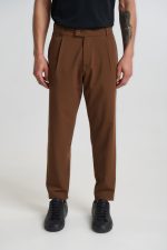 PCOC ELASTIC SLIM FIT PLEATS TROUSERS - Image 5
