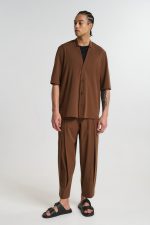 PCOC V-NECK S/S EASYWEAR COLLAR SHIRT
