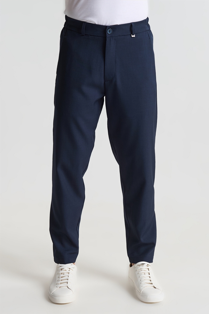 PCOC ELASTIC SLIM FIT PLEATS TROUSERS