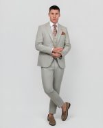 DZINE 3PIECE SLIM FIT SUIT IN PATTERNED - Image 3