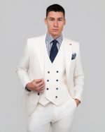DEZIGN 3PIECE SLIM FIT SUIT IN PATTERNED - Image 2