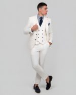 DEZIGN 3PIECE SLIM FIT SUIT IN PATTERNED - Image 3