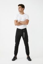 CARGO RIBBED LEGBAND TROUSERS - Image 2