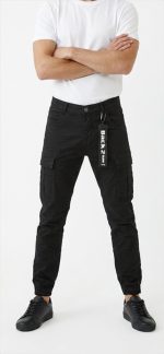 CARGO RIBBED LEGBAND TROUSERS - Image 4