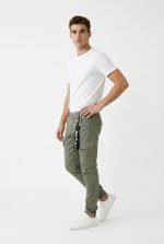 CARGO RIBBED LEGBAND TROUSERS - Image 10