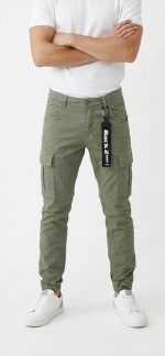CARGO RIBBED LEGBAND TROUSERS - Image 13