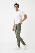 CARGO RIBBED LEGBAND TROUSERS - Image 14