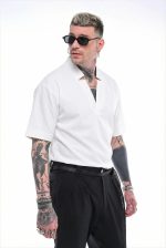 STEFAN EASYWEAR V-NECK  COLLAR SHIRT - Image 7