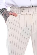 STEFAN SUNLINE STRIPED TROUSERS - Image 4