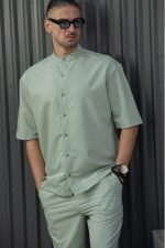 HENRY S/S EASYWEAR STAND UP COLLAR SHIRT - Image 11