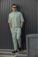 HENRY S/S EASYWEAR STAND UP COLLAR SHIRT - Image 14