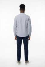 HAMAKI-HO STRIPED STAND-UP COLLAR SHIRT - Image 5