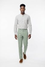 HAMAKI-HO STRIPED STAND-UP COLLAR SHIRT - Image 7