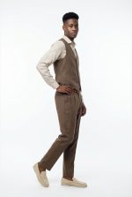 HAMAKI-HO COTTON-LINEN TEXTURED VEST - Image 10