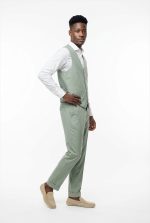 HAMAKI-HO COTTON-LINEN TEXTURED VEST - Image 14