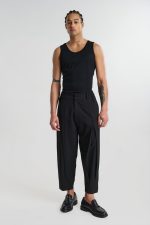PCOC HOLE LOOSE FIT DOUBLE PLEATS TROUSERS - Image 5