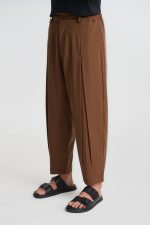 PCOC HOLE LOOSE FIT DOUBLE PLEATS TROUSERS - Image 7