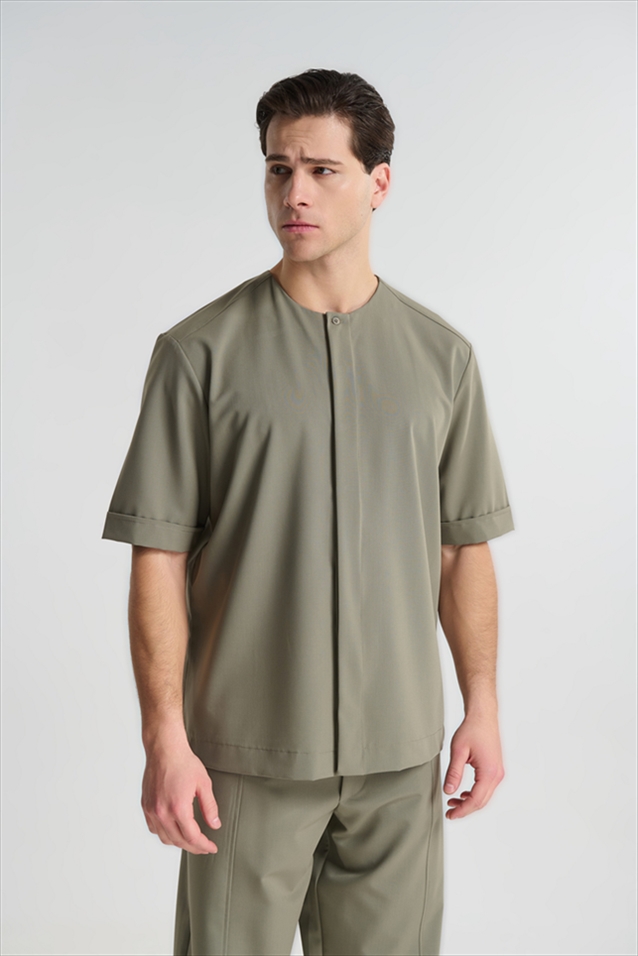 PCOC S/S EASYWEAR STAND UP COLLAR SHIRT