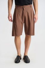 PCOC LINEN SHORT LONG WITH BUTTONS