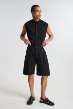 PCOC LINEN SHORT LONG WITH BUTTONS - Image 7