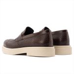 LACELESS LEATHER EMBOSED SHOES - Image 6
